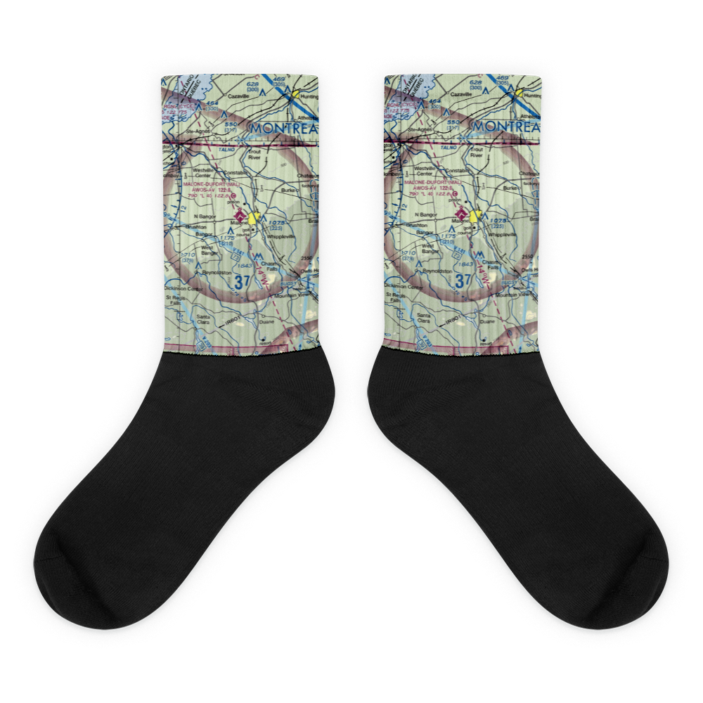 Malone Dufort Airport (MAL) VFR Sectional Socks 