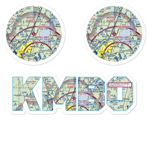 Bruce Campbell Field (MBO) VFR Sectional Sticker Pack