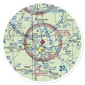 Omar N Bradley Airport (MBY) VFR Sectional Sticker (30 mile)