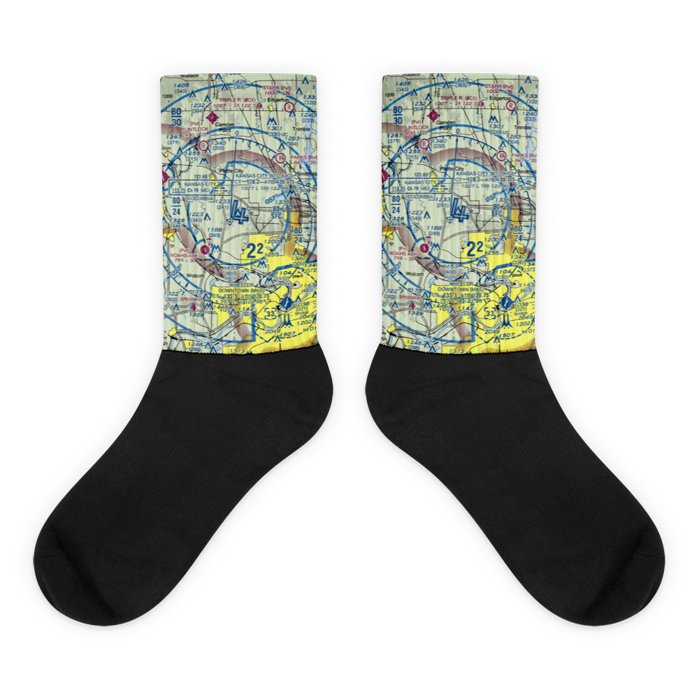 Kansas City International Airport (MCI) VFR Sectional Socks 