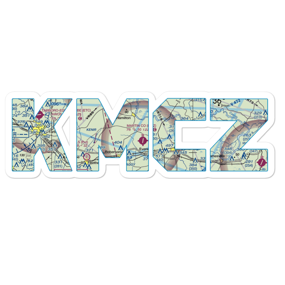 Martin County Airport (MCZ) VFR Sectional Sticker 