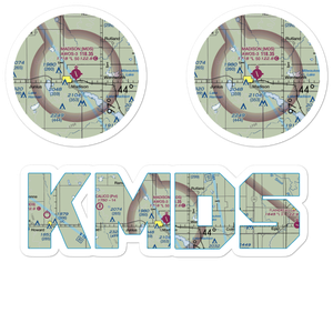Madison Municipal Airport (MDS) VFR Sectional Sticker Pack