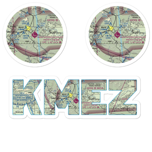 Mena Intermountain Municipal Airport (MEZ) VFR Sectional Sticker Pack