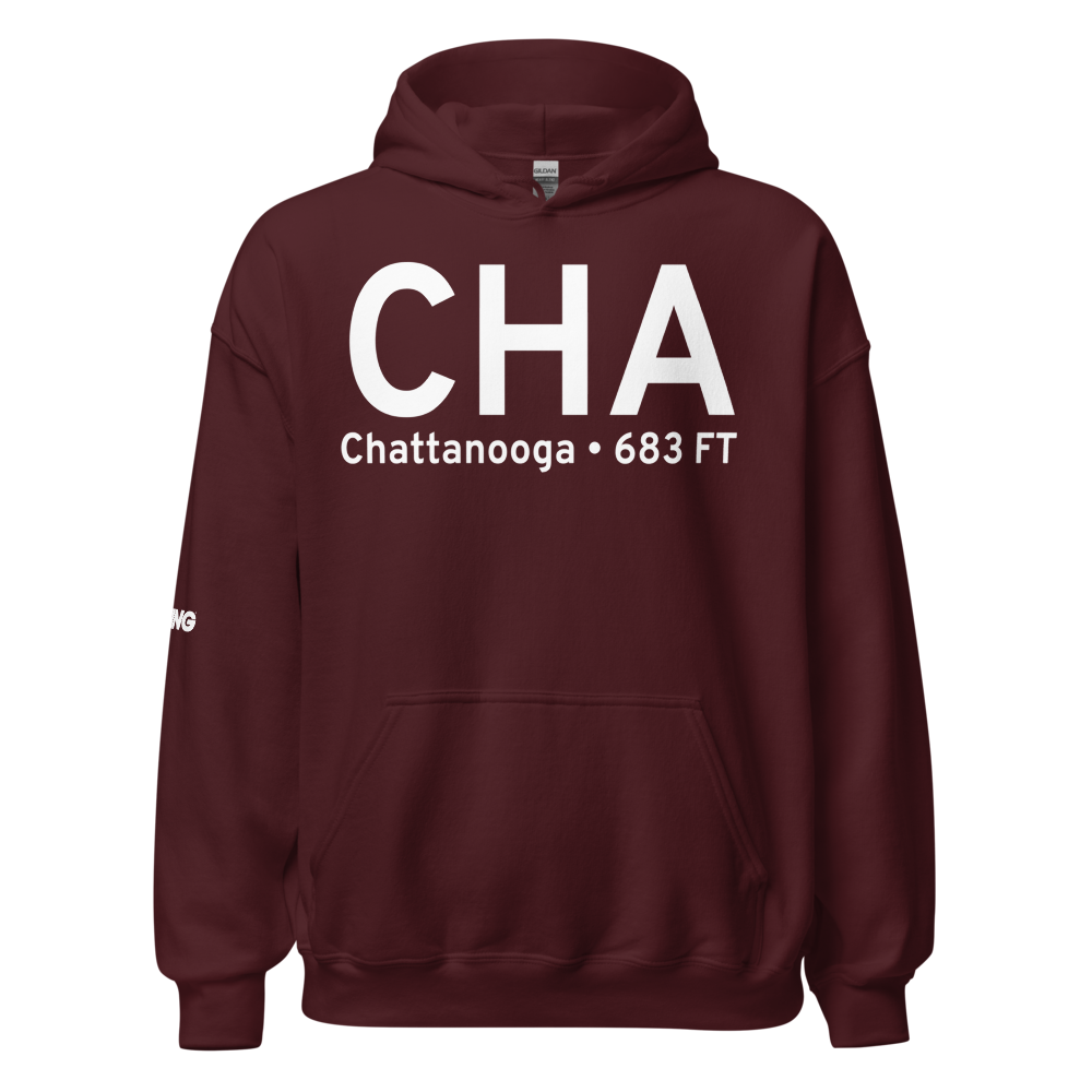 Chattanooga (KCHA) Airport Hoodie Sweatshirt 