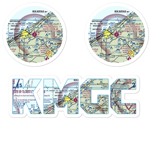 Michigan City Municipal Airport (MGC) VFR Sectional Sticker Pack