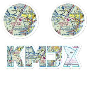 Ocean County Airport (MJX) VFR Sectional Sticker Pack