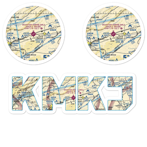 Mountain Empire Airport (MKJ) VFR Sectional Sticker Pack