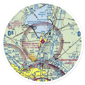 Berkeley County Airport (MKS) VFR Sectional Sticker (30 mile)