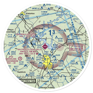 Baldwin County Regional Airport (MLJ) VFR Sectional Sticker (30 mile)