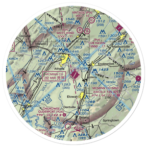 McMinn County Airport (MMI) VFR Sectional Sticker (30 mile)