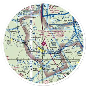 Washington Regional Airport (FYG) VFR Sectional Sticker (30 mile)