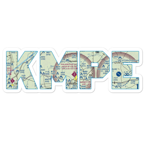 Philadelphia Municipal Airport (MPE) VFR Sectional Sticker