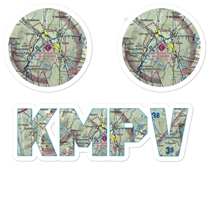 Edward F Knapp State Airport (MPV) VFR Sectional Sticker Pack