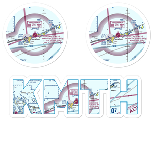 The Florida Keys Marathon Airport (MTH) VFR Sectional Sticker Pack