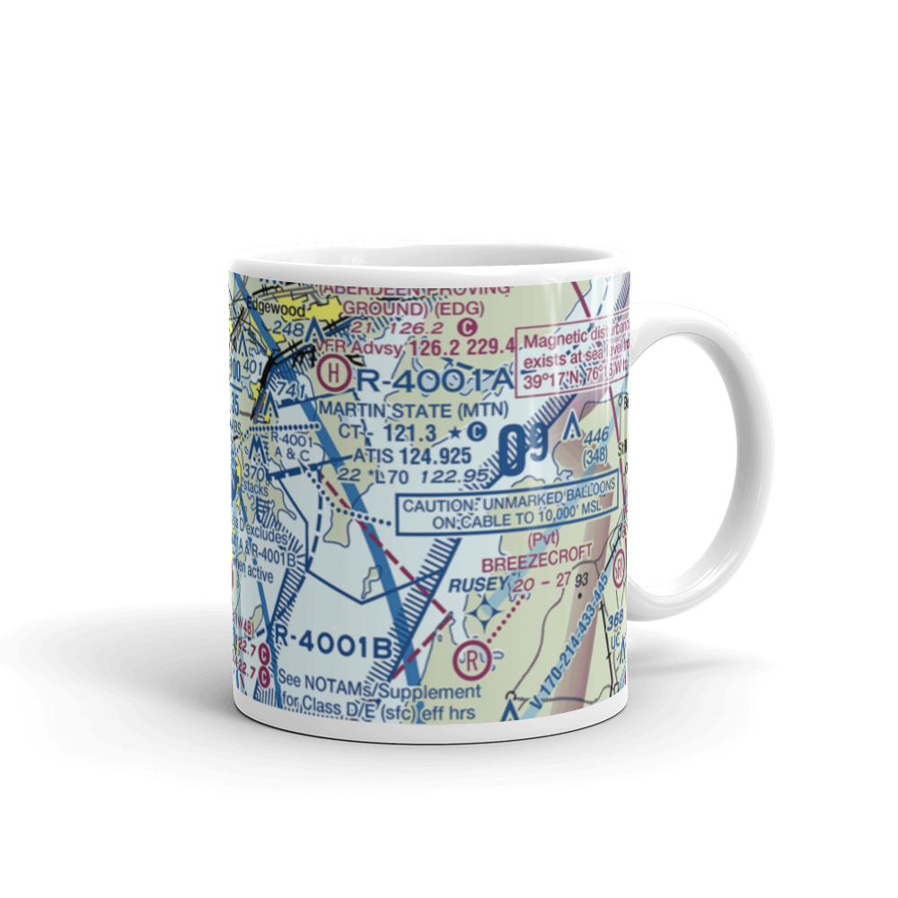 Martin State Airport (MTN) VFR Sectional  Mug 