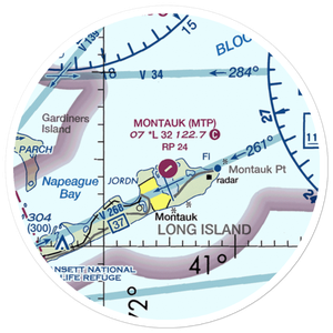 Montauk Airport (MTP) VFR Sectional Sticker (20 mile)