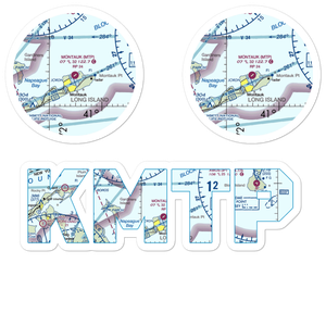 Montauk Airport (MTP) VFR Sectional Sticker Pack