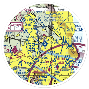 Lawrence J Timmerman Airport (MWC) VFR Sectional Sticker (20 mile)