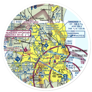 Lawrence J Timmerman Airport (MWC) VFR Sectional Sticker (30 mile)