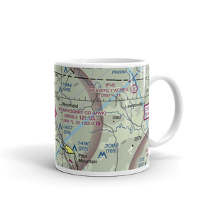 Mount Airy Surry County Airport (MWK) VFR Sectional  Mug