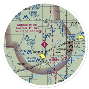 Windom Municipal Airport (MWM) VFR Sectional Sticker (20 mile)