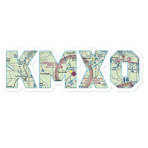Monticello Regional Airport (MXO) VFR Sectional Sticker
