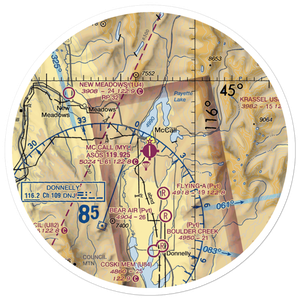 McCall Municipal Airport (MYL) VFR Sectional Sticker (30 mile)