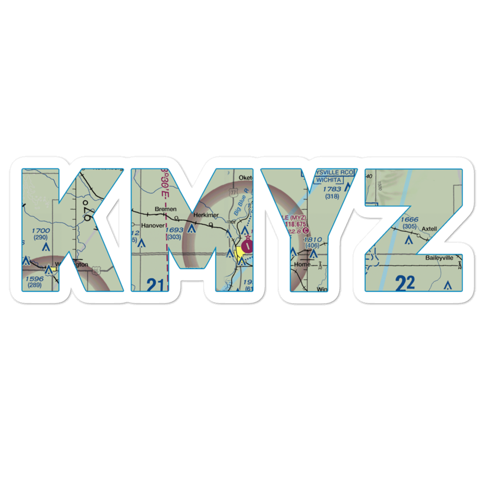 Marysville Municipal Airport (MYZ) VFR Sectional Sticker 
