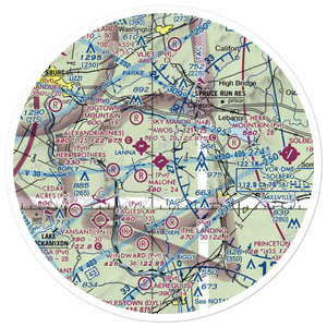 Sky Manor Airport (N40) VFR Sectional Sticker (30 mile)