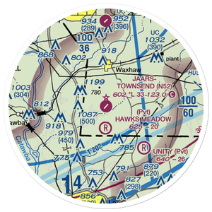 Jaars Townsend Airport (N52) VFR Sectional Sticker (20 mile)