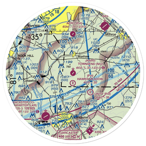 Jaars Townsend Airport (N52) VFR Sectional Sticker (30 mile)