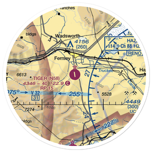 Tiger Field (N58) VFR Sectional Sticker (20 mile)