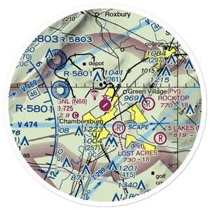 Franklin County Regional Airport (N68) VFR Sectional Sticker (20 mile)