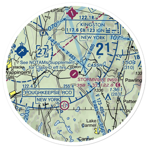 Stormville Airport (N69) VFR Sectional Sticker (20 mile)