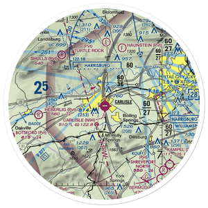 Carlisle Airport (N94) VFR Sectional Sticker (30 mile)