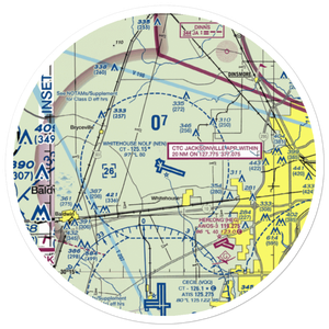 Whitehouse Naval Outlying Field (NEN) VFR Sectional Sticker (20 mile)
