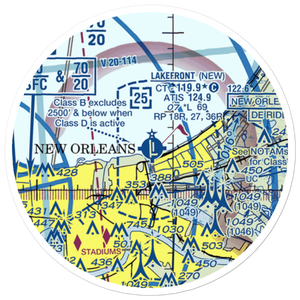 Lakefront Airport (NEW) VFR Sectional Sticker (20 mile)