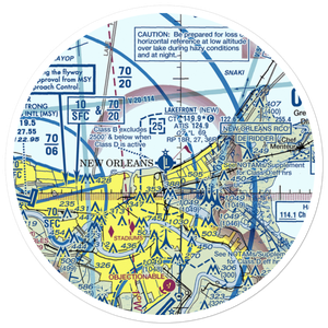 Lakefront Airport (NEW) VFR Sectional Sticker (30 mile)