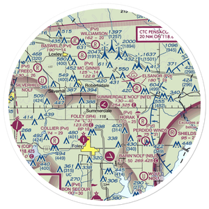 Summerdale Nolf Airport (NFD) VFR Sectional Sticker (30 mile)