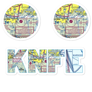 Fentress Naval Auxiliary Landing Field (NFE) VFR Sectional Sticker Pack