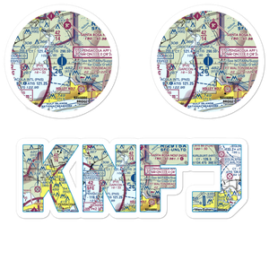 Choctaw Nolf Airport (NFJ) VFR Sectional Sticker Pack