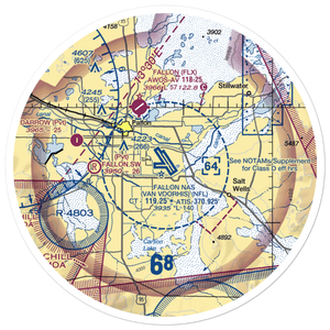 Fallon Naval Air Station (NFL) VFR Sectional Sticker (30 mile)
