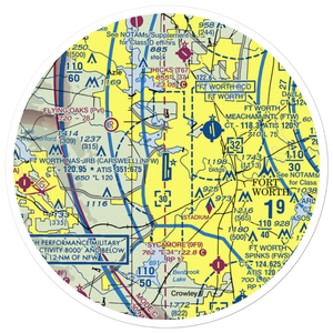 NAS Fort Worth JRB/Carswell Field (NFW) VFR Sectional Sticker (30 mile)