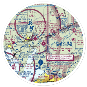 Santa Rosa Nolf Airport (NGS) VFR Sectional Sticker (30 mile)