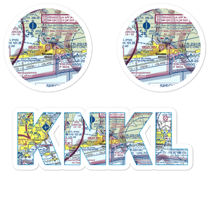 Holley Nolf Airport (NKL) VFR Sectional Sticker Pack