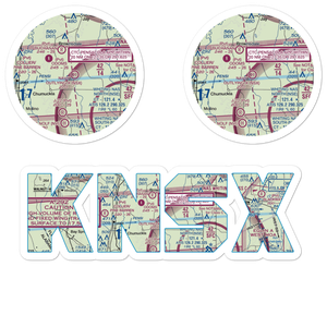 Navy Outlying Field Site X Heliport (NSX) VFR Sectional Sticker Pack