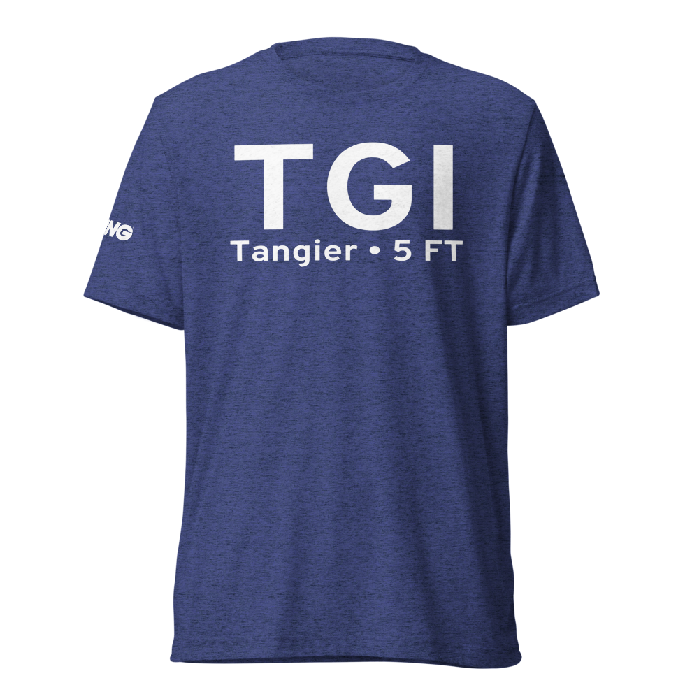 Tangier (KTGI) Airport Tri-blend T-Shirt 