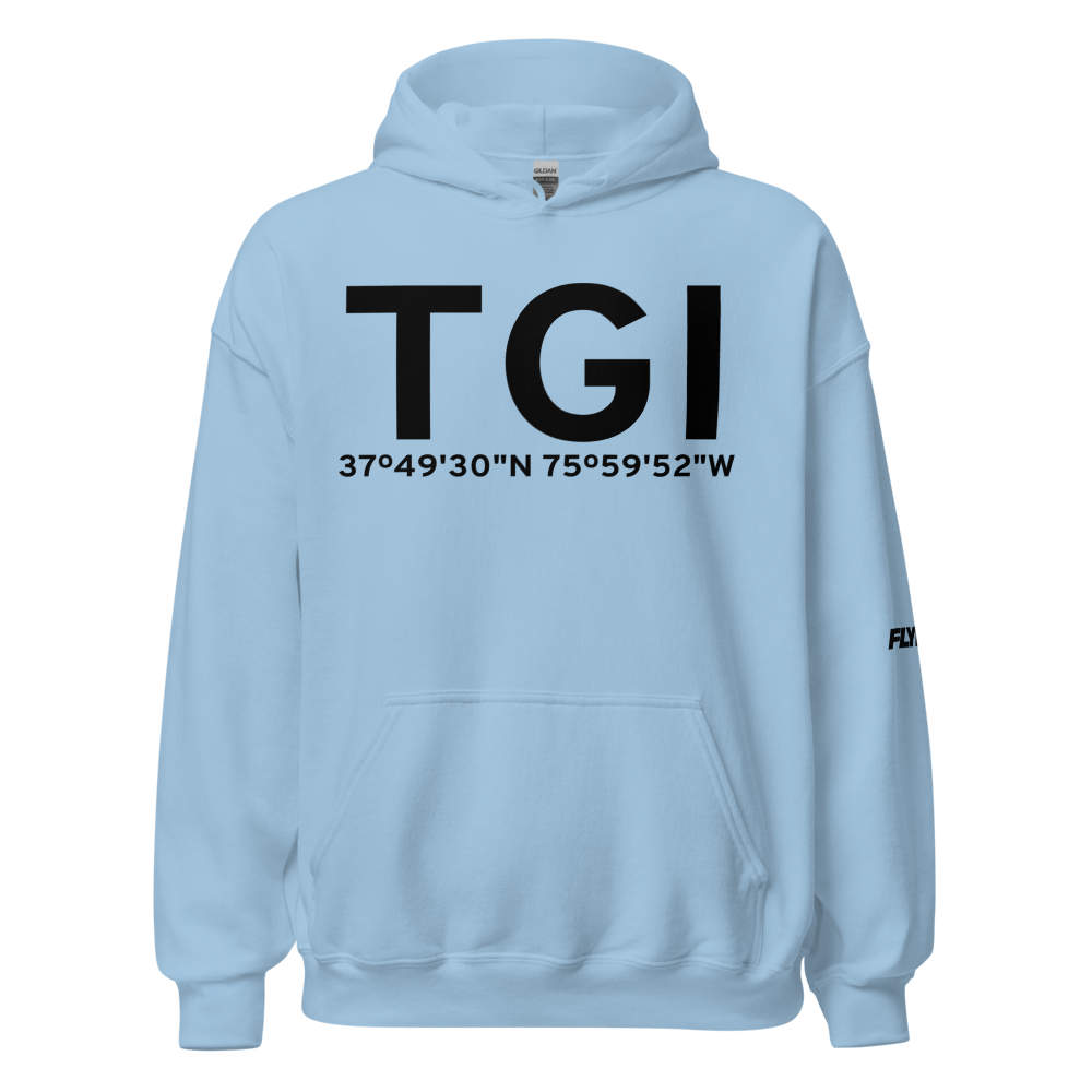 Tangier (KTGI) Airport Hoodie Sweatshirt 