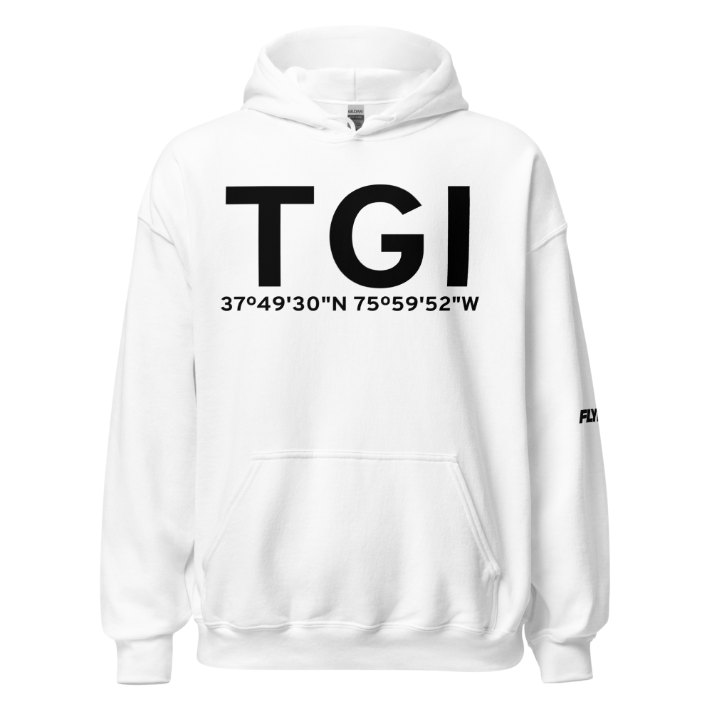 Tangier (KTGI) Airport Hoodie Sweatshirt 