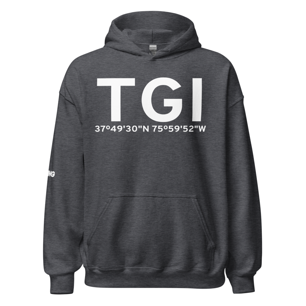 Tangier (KTGI) Airport Hoodie Sweatshirt 
